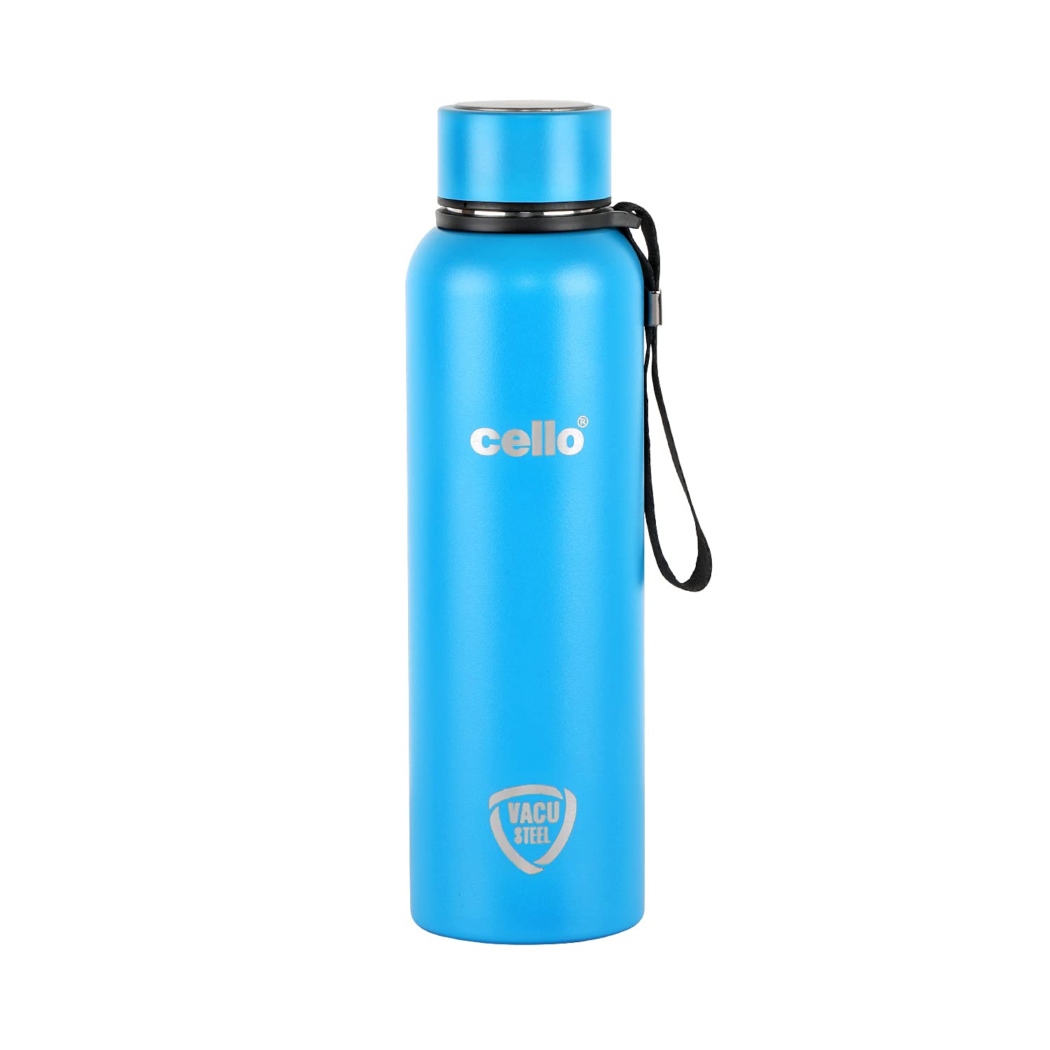 Cello Duro Tuff Steel Series- Kent Double Walled Stainless Steel Water Bottle with Durable DTP Coating, 750ml, Blue, CLO_DROTUFF_KNT_750ML_BLU