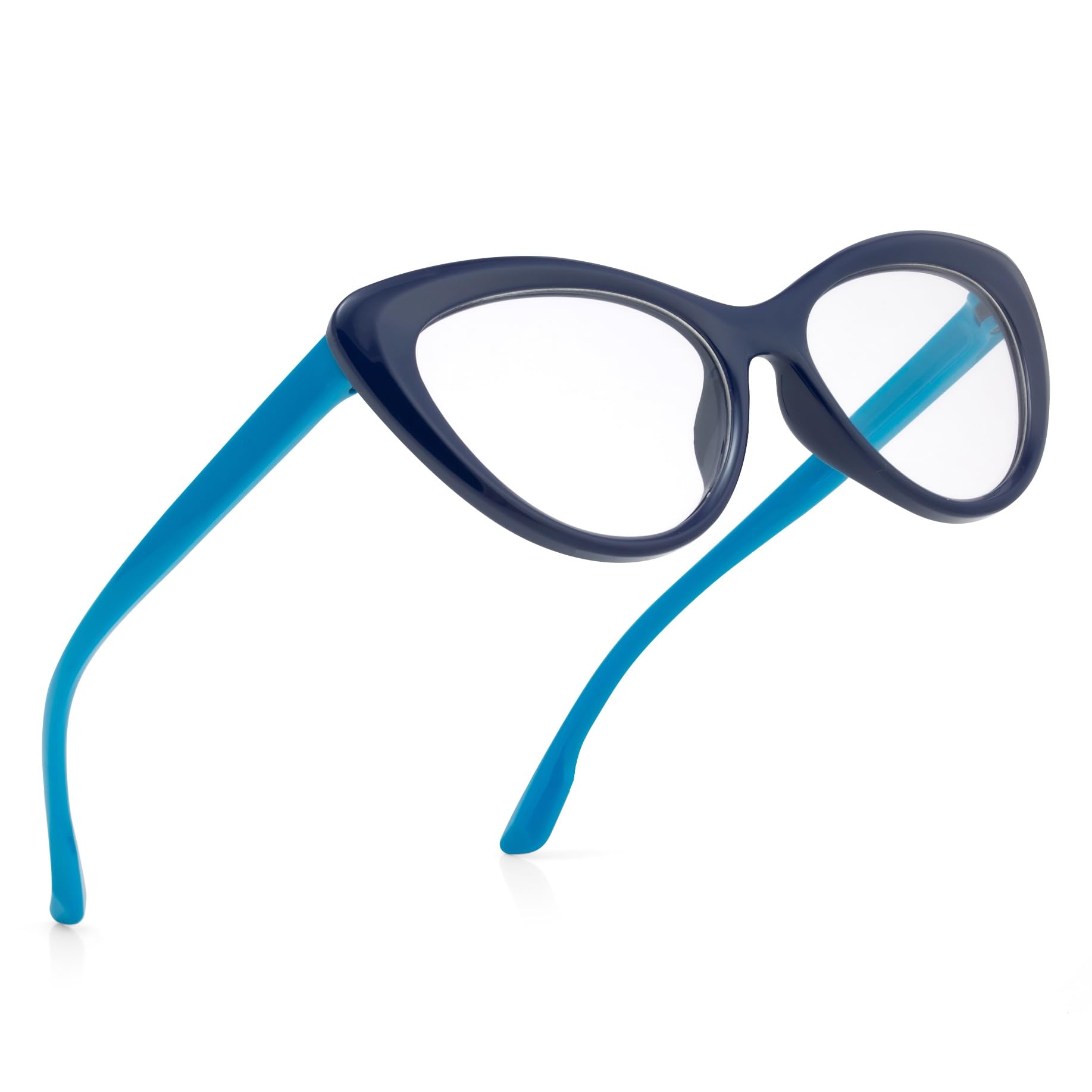 ROYAL SON Cat Eye Blue Spectacles Frames (6-12 Age) - SFKID0055-C4 - Image 6 thumbnail