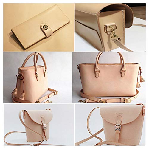 Bewerking Leer Vierkant 1,5 mm dik Vegetarisch gelooid leer Afgewerkt volnerf Koeienhuid Leer Ambachten Naaien… - Afbeelding 6