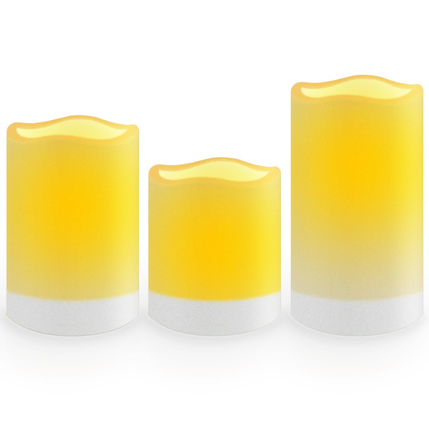 salipt Solar Kerzen für Außen, Solar Kerzen Outdoor Wasserdichte LED Kerzen Flackernde Flamme, Solarkerzenlicht Draußen Garten Partei Hochzeit Festival Dekoration, Flackern Warmweiß Licht, 3 Stück