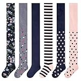 L&K-II 6er Kinder Mädchen Strumpfhose Strickstrumpfhose unterschiedliche Motive mehrfarbig 27257 134-140