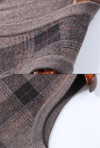 Dcvmvmn Men's Cashmere Vest Large V-Neck Thickened Cardigan Tank Top Business Casual Outfits For Men4