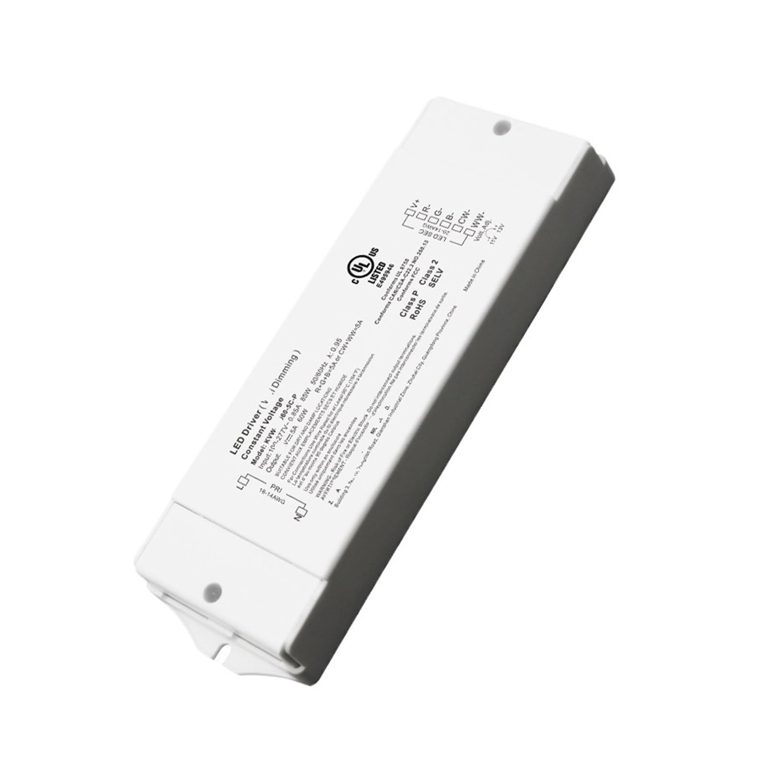 NVSFZGIYG KVW60W-200W Driver led Light Power Supply 12 Volt dimming Full Color(48V 60W)