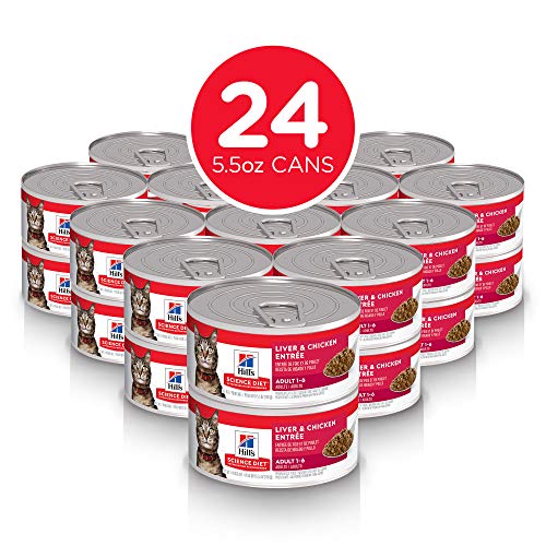 Hills-Science-Diet-Wet-Canned-Cat-Food-Adult-Savory-Recipes-55-oz-Cans