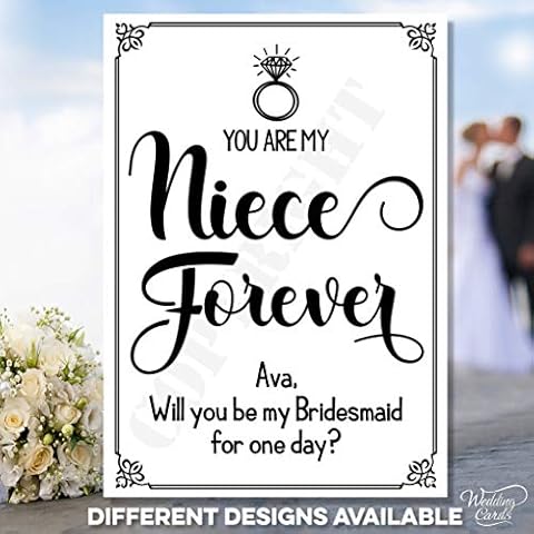Personalised Wedding Card for Niece Cover