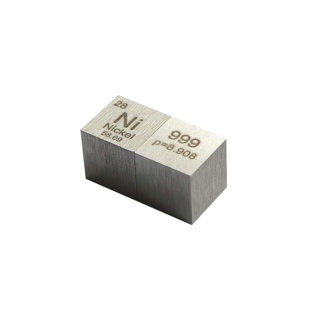 10 mm Cube de densité métallique de Métal de Cubes d'élément: Niobium, Nickel, Cuivre, Titane et Tungstène de Métal EUR€3200