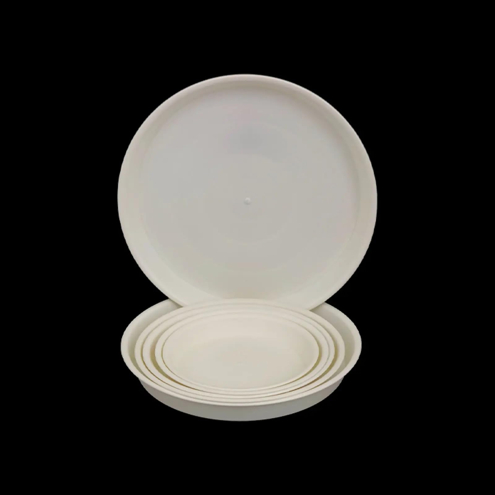 Bandejas de goteo for platillos de plantas, 6 piezas, bandejas de plástico resistentes for macetas, ideales for jardineras de flores en interiores y exteriores Bandeja Para Macetas(8.7 inch-22.1cmx6PC