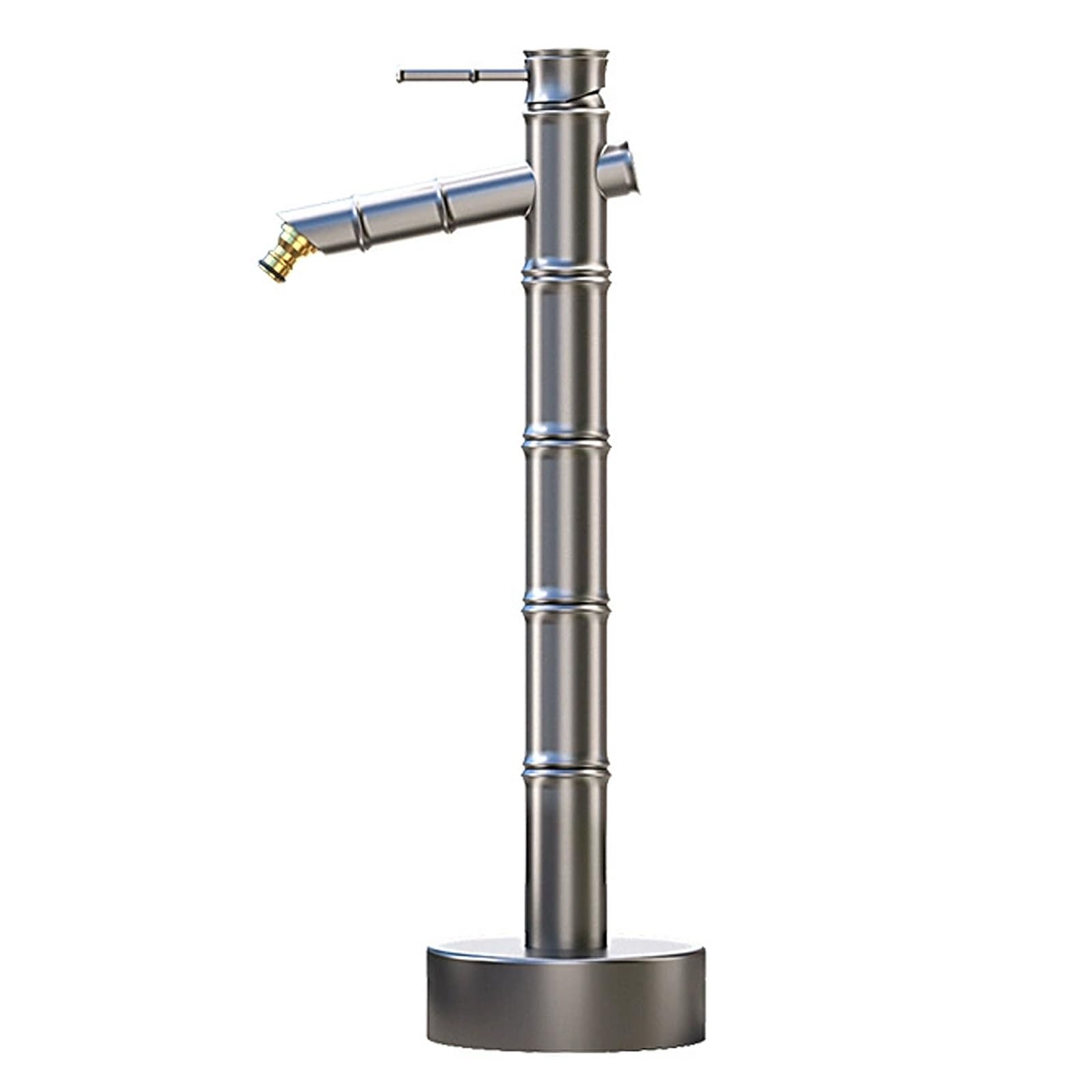 WOTZOV Faucet Water Column,Adjustable Height Copper Hose Stand With Spigot - 28In Freeze-Proof Outdoor Faucet For Garden Irrigation, Durable Gold Finish, Perfect For Lawn Watering An，Silver 52cm/20in