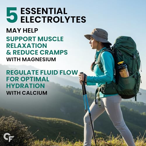 Image of Carbamide Forte Electrolyte Effervescent Tablet | Electrolyte Supplement for Sustained Energy & Hydration with 5 Essential Electrolytes, No sugar + 4 Vitamins & Amino Acids | Pack of 100 Tablets x 2