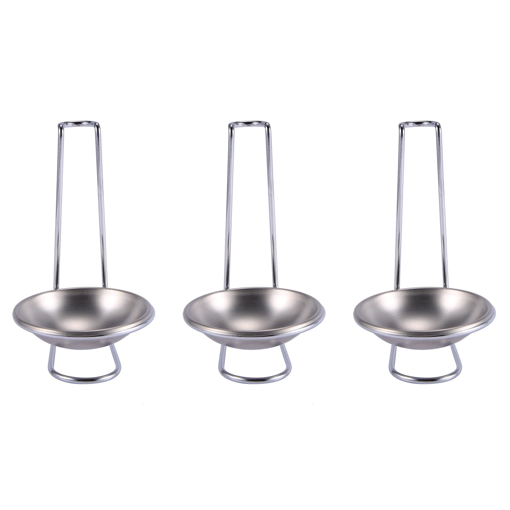 3 x Supporto per cucchiaio in acciaio , manico lungo verticale zuppa economica, supporto per cucchiaio, cucchiaio da zuppa, supporto per cucchiaio
