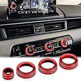 Auovo A/C Control Volume Tune Knob Covers Compatible with Honda Pilot 2023 2024 2025...