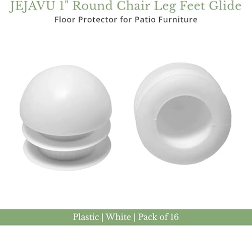 Miniatura 2 de Patas redondas de 1 pulgada para patas de silla, protegen tus muebles de interior y exterior, deslizadores de muebles, protector de suelo, paquete