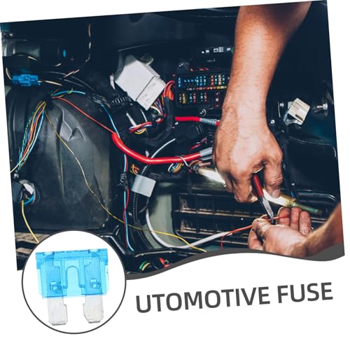 Kit de 100 fusibles automotrices ARTIBETTER para autos, camiones y embarcaciones, con cubierta transparente y fácil almacenamiento miniatura 6