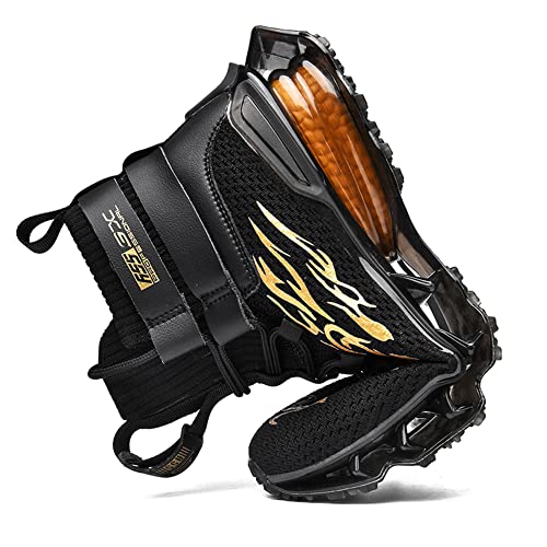 Sneakers for Men Basketball Sport Feather Pattern Lace Up Fashion Mesh Upper Outdoor Sport Breathable Elastic Sole Casual Sneaker Tenis para Hombre Designer Running Shoes3