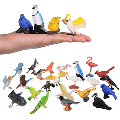 HOMNIVE 23pcs Realistic Birds Figurines Set Cover