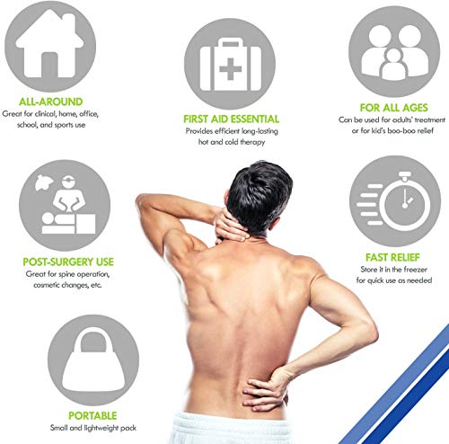 Image of Pain Relief Flexible Ice Pack for Injuries | Hot & Cold Therapy Reusable Gel Pack /Heat Wrap - Great for Back, Waist, Shoulder, Neck, Ankle, Knee and Hip (Large Pack:14 inch X 6 inch)