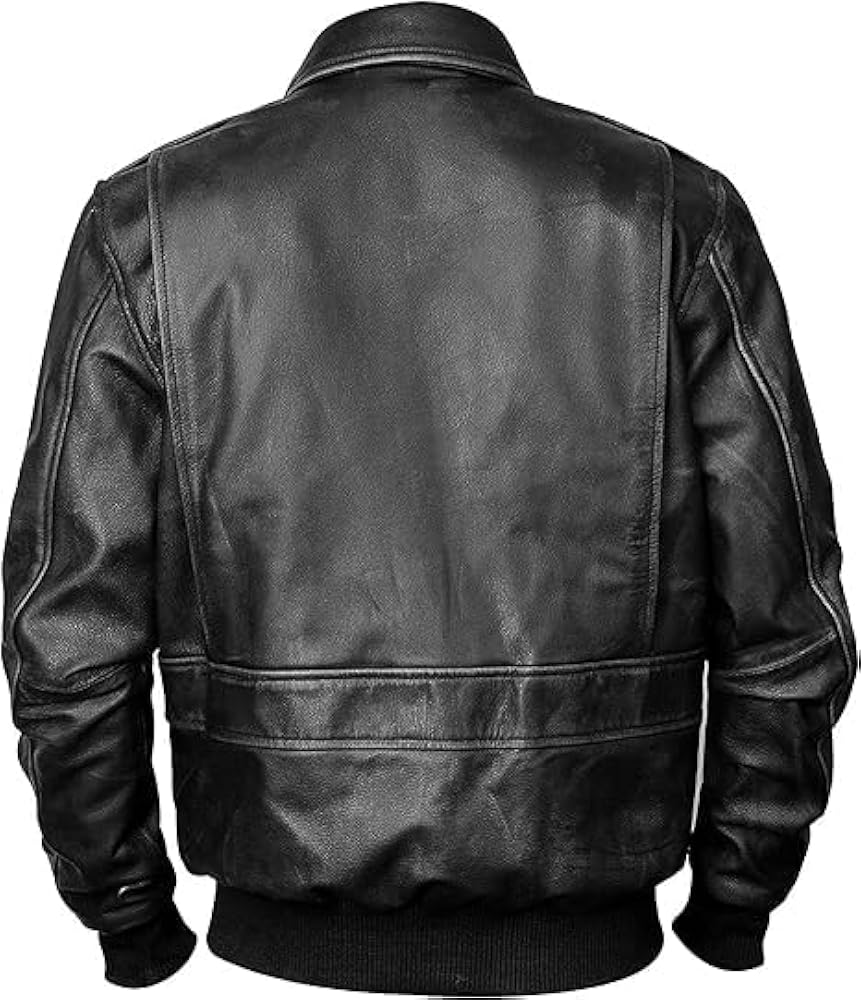 BESPOKE SKIN Mens A2 Leather Flight Jacket | WWII Air Pilot Force