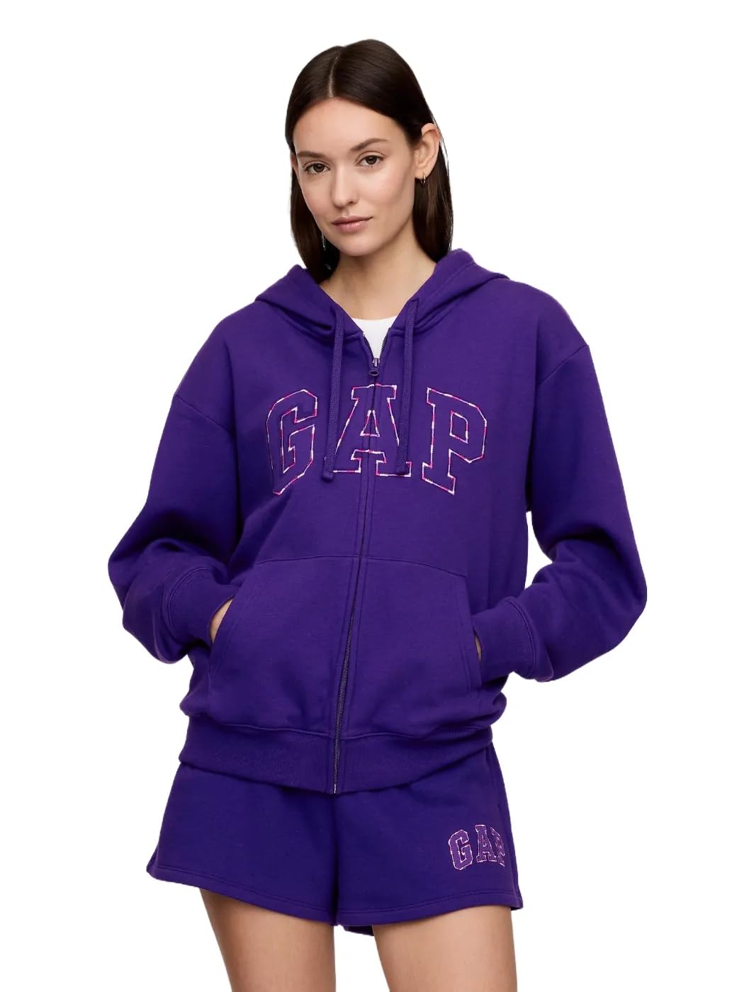 GAP Women's Logo Hoodie Hooded Full Zip Sweatshirt