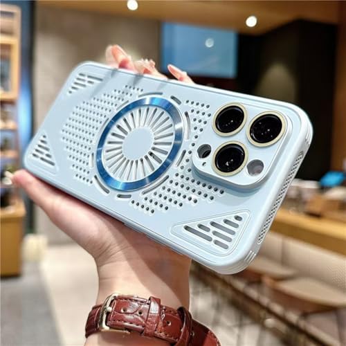 MagSafe対応 いphone15 Pro Max スマホ 放熱 冷却ケース 耐衝撃 マグセーフ対応 かわいい iPhone15 Pro Max 用ケース カメラレンズ保護 放熱性能 おしゃれ 韓国 マグネット搭載 スマホ冷却 アイフォン15 Pro M