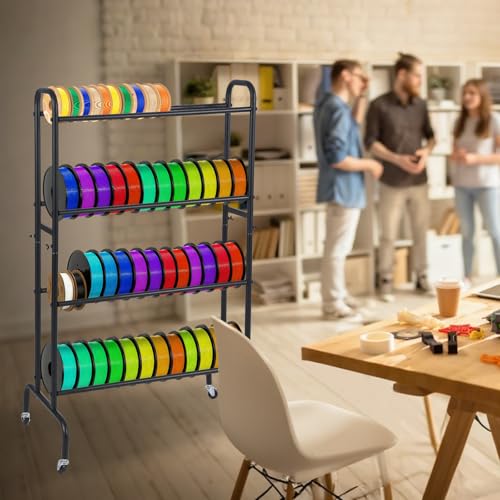 Étagère pour matériel d'impression 3D en métal robuste à 4 couches