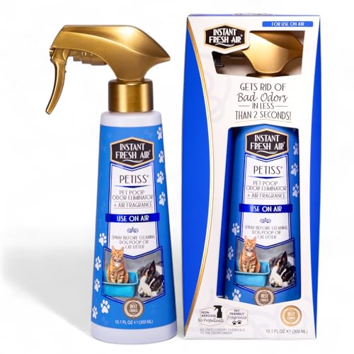 Essential PETISS Pet Odor Eliminator Room Spray for Dog Essentials & Cat Litter Deodorizer - Lavender Scent - Banish Pet Odors in Less than 2 Seconds, Perfect for Pet Lovers & Vets - INSTANT FRESH AIR