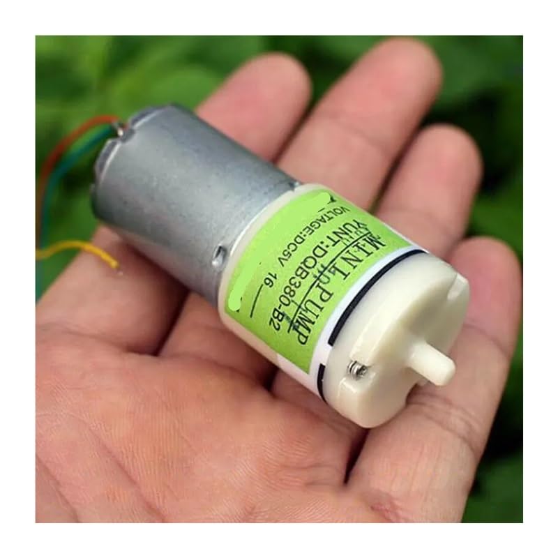 DQB380B2 Large Flow DC 5V 6V 370 Electronic Starter Air Pump Quiet Diaphragm Pump for Aquarium/Fish Tank/