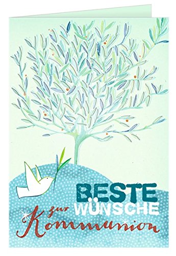 Preisvergleich Produktbild Grußkarte - Beste Wünsche zur Kommunion: (Verkaufseinheit)