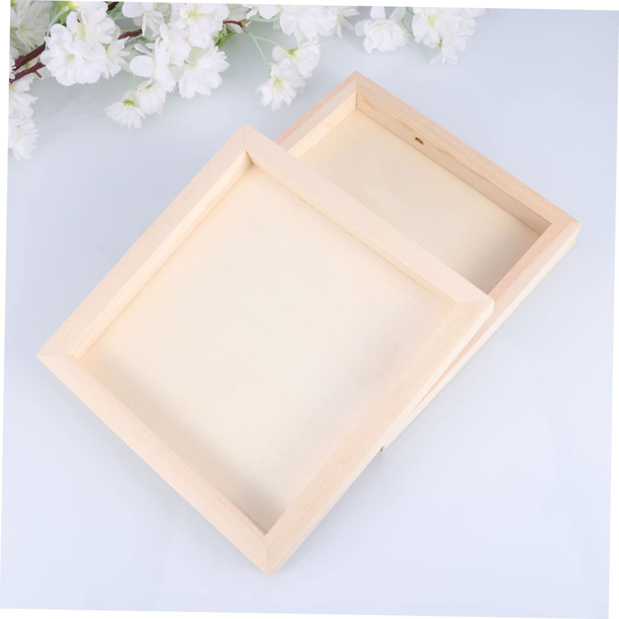 HEMOTON Cornice per Clay Frame in Legno 5 Pezzi 30x30 Cm Beige | Bambini, Attività Creative e Didattiche, Formato Quadro Quadrato, per Lavoretti Ragazzo Ragazza