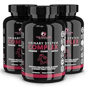THE ENCLARE NUTRITION D Mannose Capsules|1000mg with Cranberry Pills for Women & Men, Hibiscus & Dandelion. Fast-Acting Urinary Tract Health, Bladder Control, Liver Support, Kidney Cleanse & Detox(3)