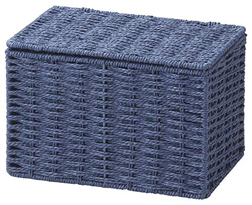 ちどり産業(Tidorisangyou) 収納ボックス ネイビー 23X16XH15cm ペーパーフタ付きボックス CH-416NVのサムネイル