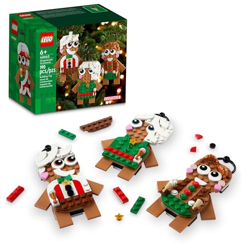 LEGO Gingerbread Ornaments Set - Christmas Tree Decorations for Kids Ages 6+ - 3 Decorative Pieces - Gift Idea for Boys & Girls