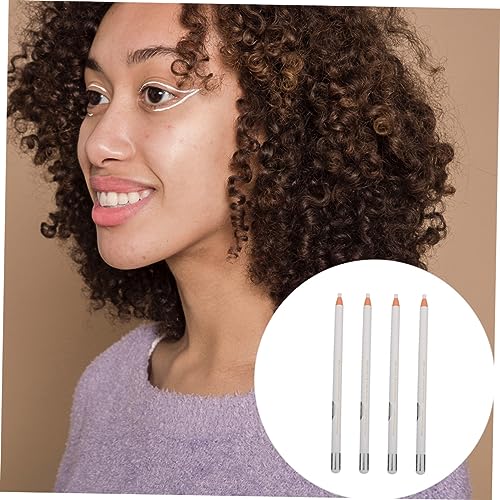Nolitoy 4 piezas lápices delineador para cejas y ojos miniatura 4