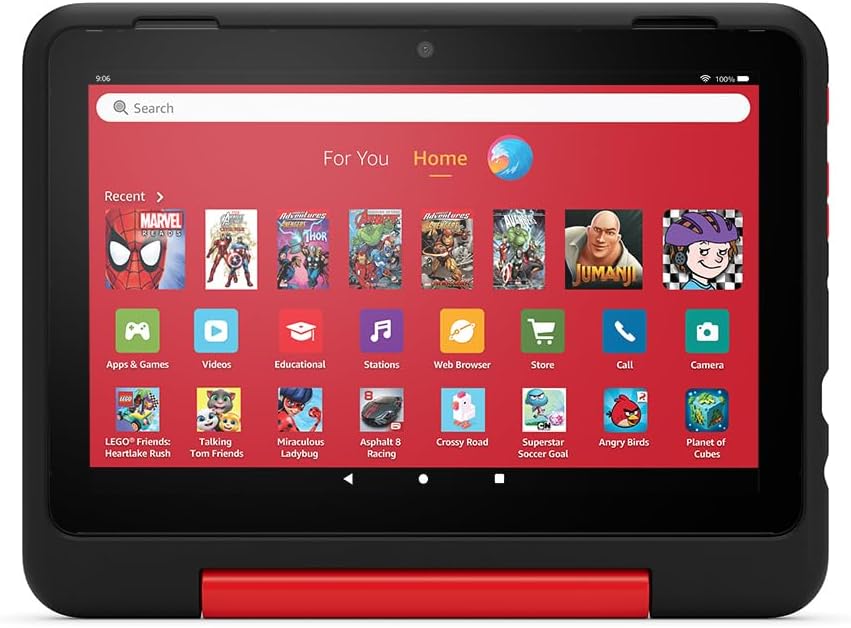 New Amazon Kid-Friendly Case for Fire HD 8 tablet (only compatible with 12th generation tablet), Marvel Avengers New Amazon Kid-Friendly Case for Fire HD 8 tablet (only compatible with 12th generation tablet), Marvel Avengers