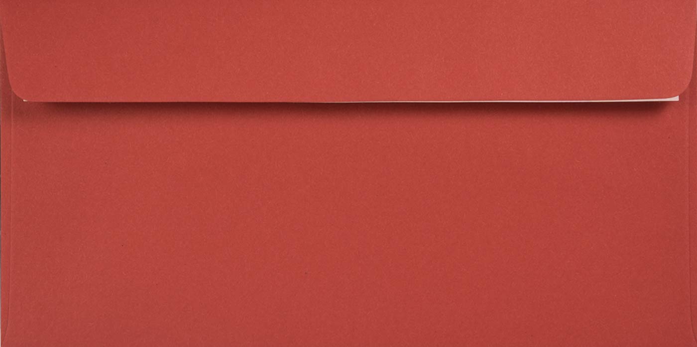 Netuno 500 buste lettera lunghe colorate rosse 11 x 22 cm 120g Kreative Ruby buste lettera DL americane colorate ecologiche carta riciclata per partecipazioni matrimonio inviti