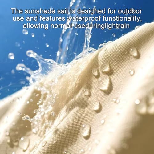 Voile d'ombrage carrée de qualité supérieure, store étanche gris de jardin - 3