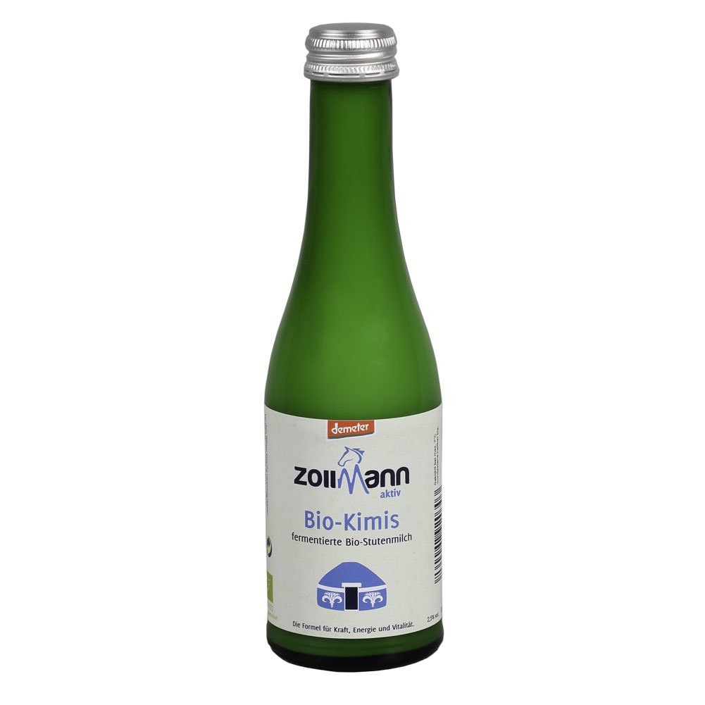 Zollmann Stutenmilch Bio-Kimis (Kumys, fermentierte Bio-Stutenmilch) - Kefir, Flasche, herb, 200 ml