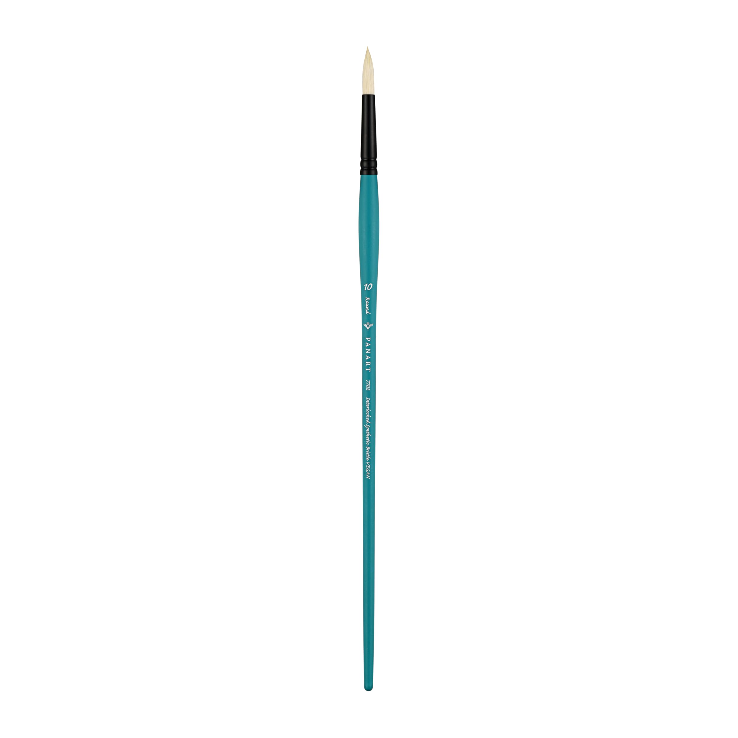 Pan Art Bristle Round No. 10 – Detail & Wash Brush for Oil Paints – Studio-Quality Painting Tool Paintbrush for Fine Art, Craft & Illustration – 1 Unit