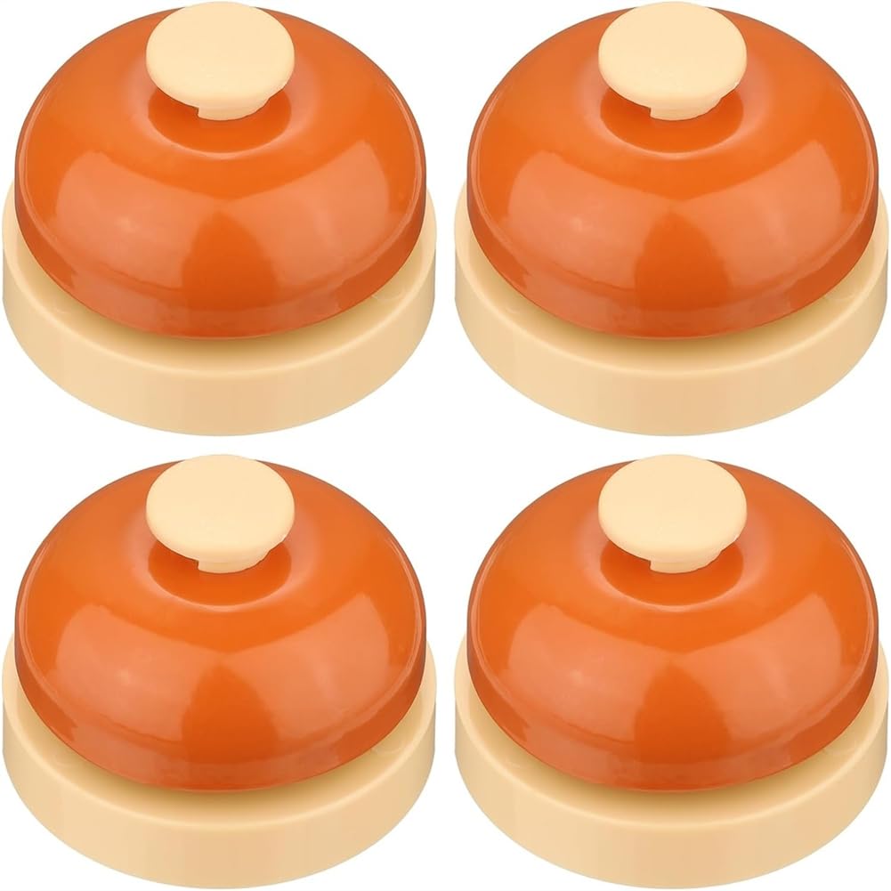 UDSKNV[KSL Front Desk Service Bell 2.52", 4Pcs Desk Call Bells for, Hospital, Hotel, Dinner, Restaurant, Pets& Parties Training