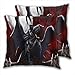 anzonto Lot de 2 housses de coussin décoratives Motif Batman 50 x 50 cm