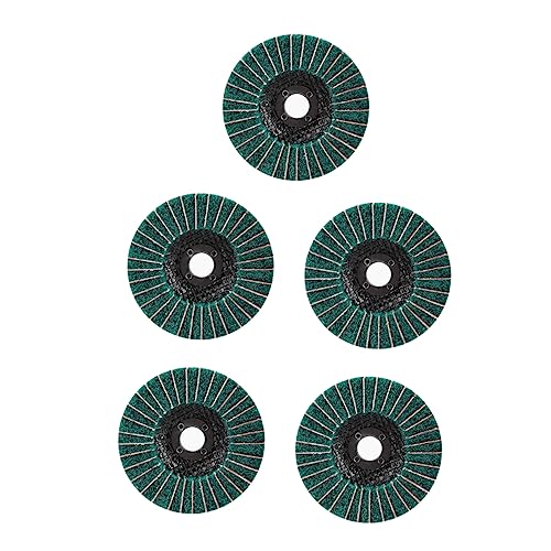NOLITOY 5個 研磨ホイール スポットクリーナー する ちりとり モップ ジルコニアフ trim clean 砥石の掃除 アングルパーツ 角砥石 サンドペーパー Green