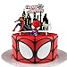 Decoracion Tarta de Spiderman -Miotlsy 5pcs Hombre Araña Decoración de Topper de la Magdalena Bodas Cumpleaños para Niños Ministros para Banquetes de Magdalenas Boda Favores de la Boda Decoración