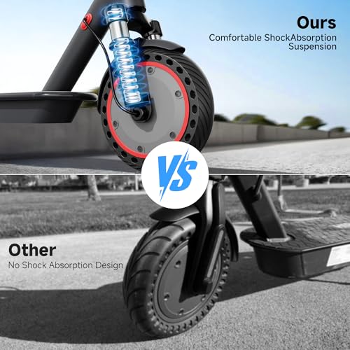 Electric Scooter for Adults with Dual Suspension System –
