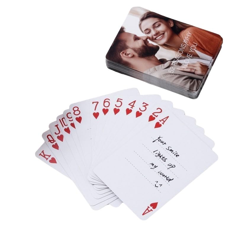 Baraja de Cartas Personalizadas 52 Razones Te Amo