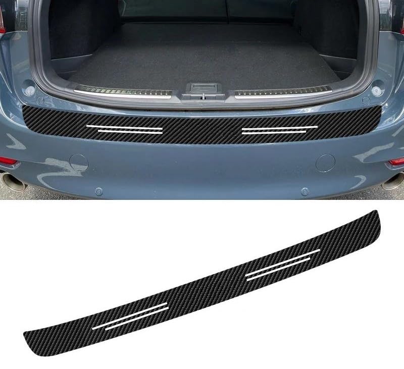 Autocollant protection pare-chocs arrière en carbone pour Peugeot 3008