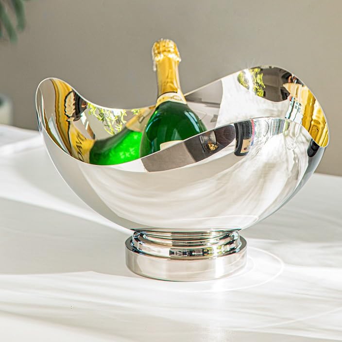 LCE Buckets Party Champagner-Eimer, großer Eiskübel, Bar-Weinkühler-Eiskübel, Modellraumdekoration, Desktop-Eiskübel(B-9L)
