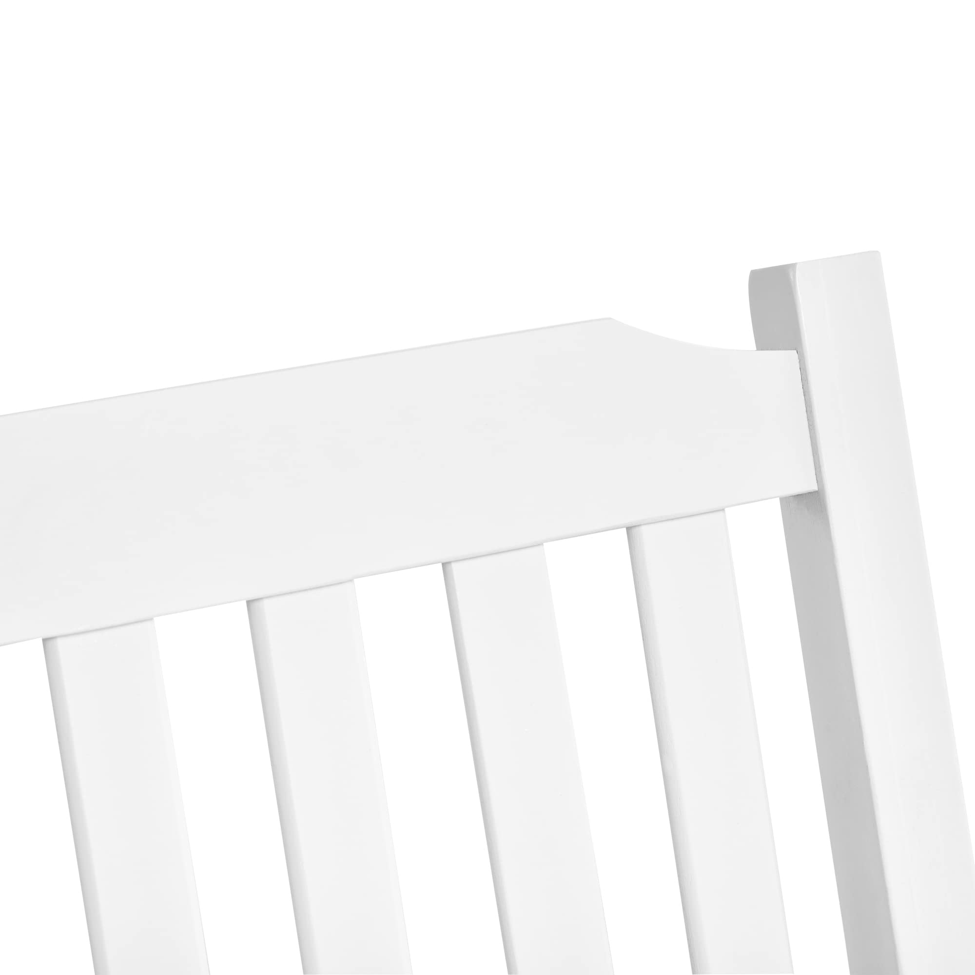 Outsunny Gartenschaukel für 2 Personen Schaukelbank Hängebank Massivholz Patio Terrasse Hinterhof Weiß 117 x 69 x 60 cm