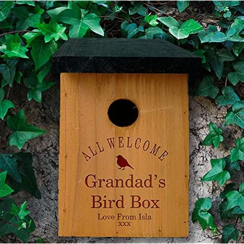Engraved Mum's or Dads or Grandads or any Names Bird Boxes - Personalized them with any Names and Message of your Choice Cover