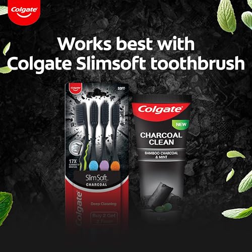 Colgate Charcoal Clean Black Gel Toothpaste, Pack of 480g/16.9oz (120g/4.2oz X 4) Deep Clean Toothpaste with Bamboo Charcoal Fresh Mouth Experience - image 7