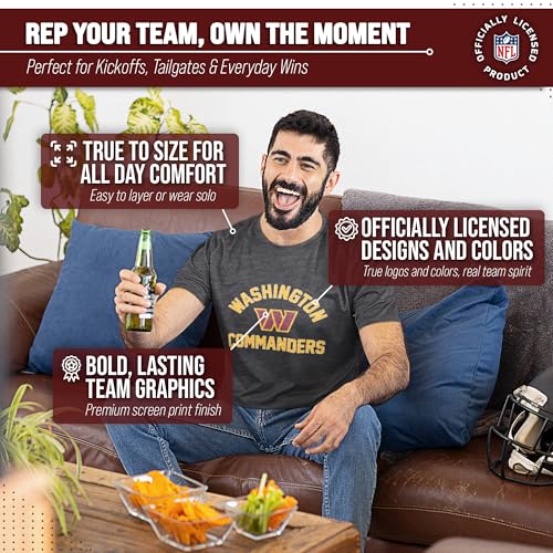 Image of NFL Gameday Cotton Blend T-Shirt for Men and Women - Licensed