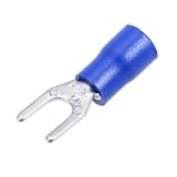 1000Pcs SV2-4M Insulated Fork Spade U-Type Wire Connector Electrical Crimp Terminal 16-14AWG Blue